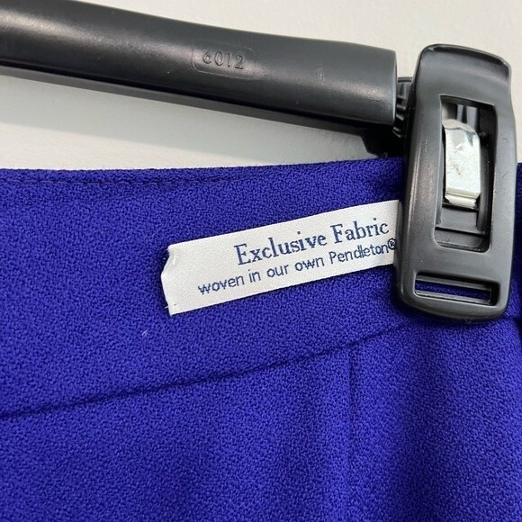 Pendleton 100% Virgin Wool Purple Wide Leg Dress Pants - Picture 5 of 9